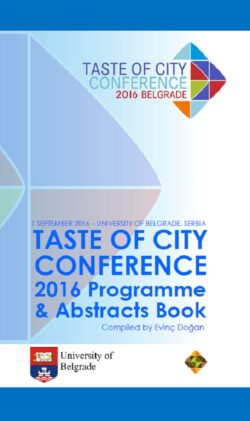 Taste of City Conference 2016 Programme and Abstracts Book