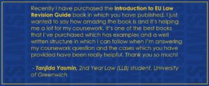 Reader testimonial EU Law