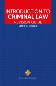 Introduction to Criminal Law Revision Guide By Jennifer Oborne 